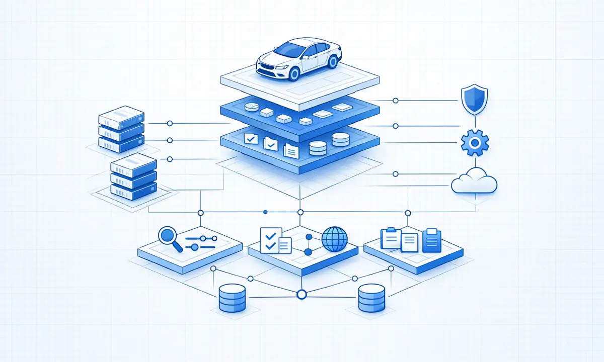 Structured vehicle data and compliance systems illustration