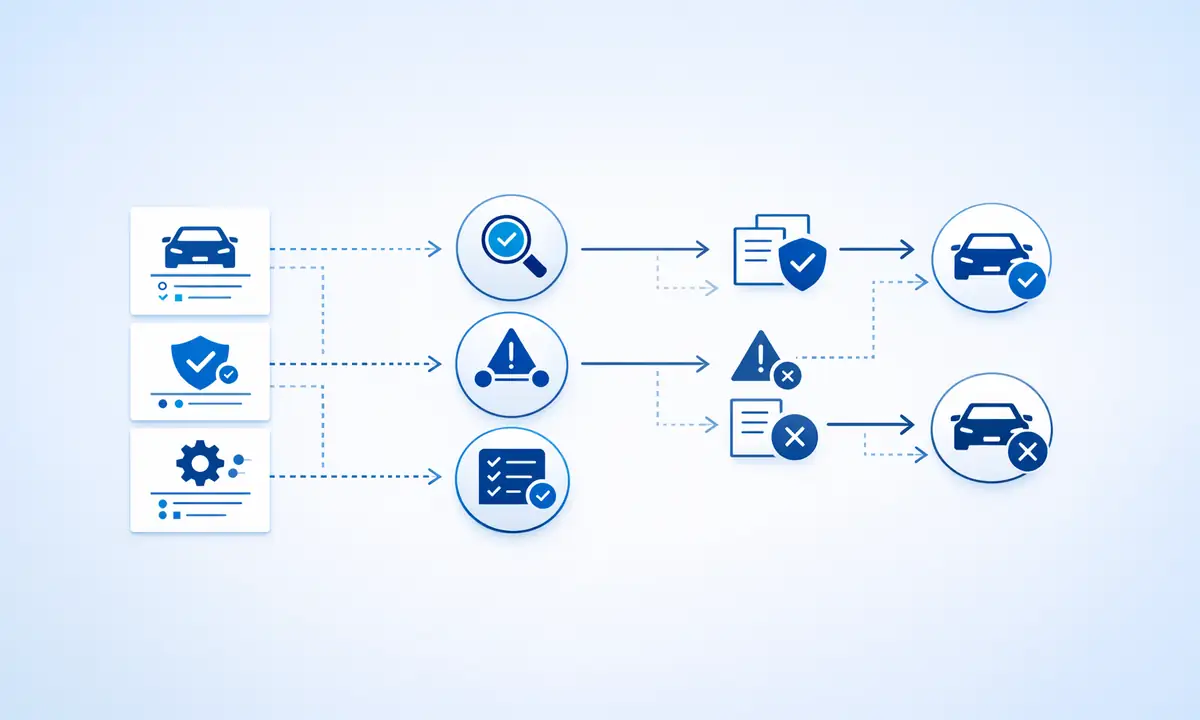 Vehicle conformity data consistency illustration