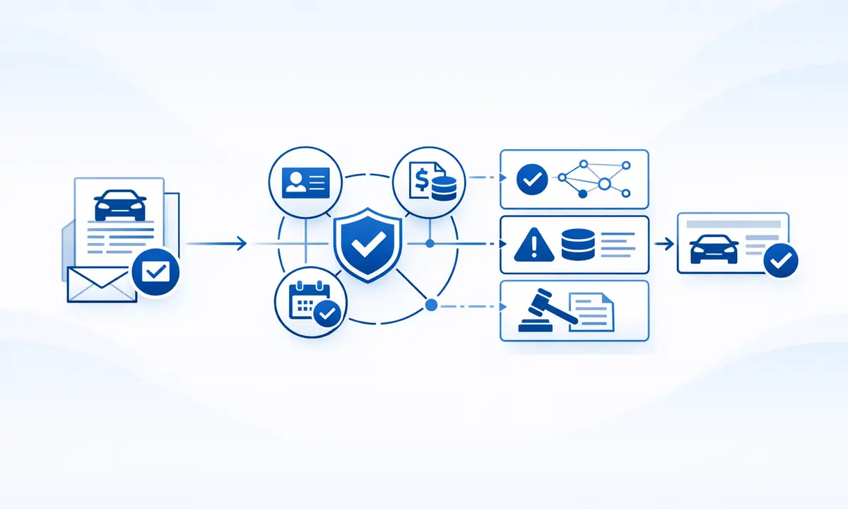Vehicle registration authorities and compliance data illustration
